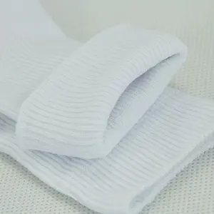 100% Full Colored Cotton Children Baby Knee High Turn Over Socks