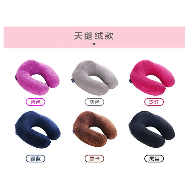 New Unique Health Care Comfort Breathable U shape Memory Foam sleeping travel Nap Neck Multifunctional Pillow