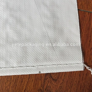 Creamy white UV pp woven packaging bag, rice, feed, fertilizer, sugar, cement, wood packaging bag