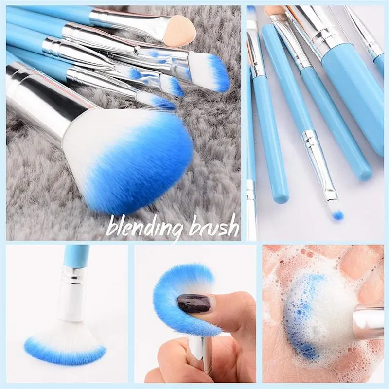 7pcs small professional makeup Brushes set for Foundation Concealer Lip Eyebrow Eyeline Eye shadow Cosmetics
