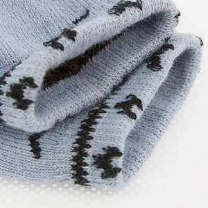 high quality silicone 3d knitting kids anti slip floor home animal baby socks
