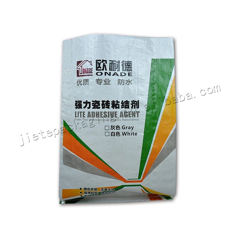 Customized white plastic bopp laminated and printed pp woven cement bag 20kg
