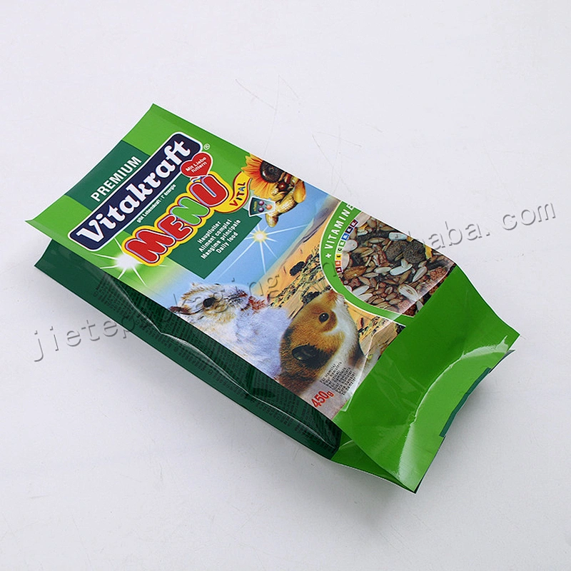 Plastic pe vacuum pet feed packaging bag 450g, 800g,bulk 20kg feed bag