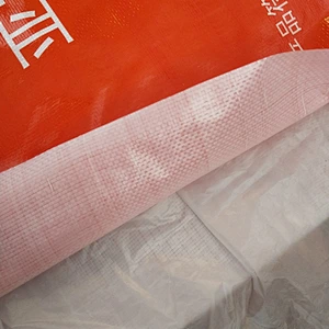 Agricultural use 25kg woven bag red packing bag with liner for fertilizer