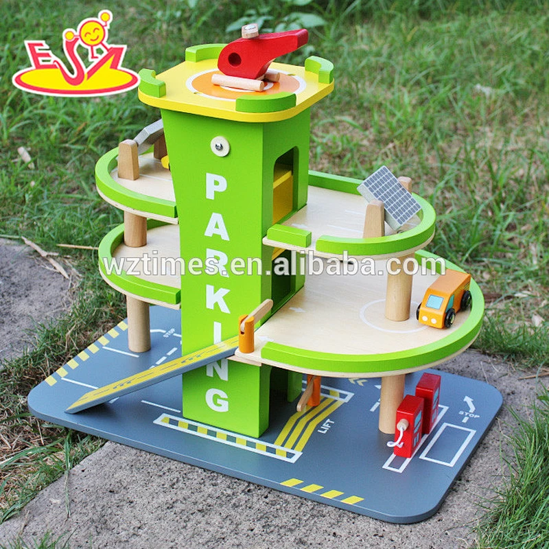 2018 wholesale kids wooden car parking toy cheap children wooden car parking toy hot sale baby wooden car parking toy W04B037