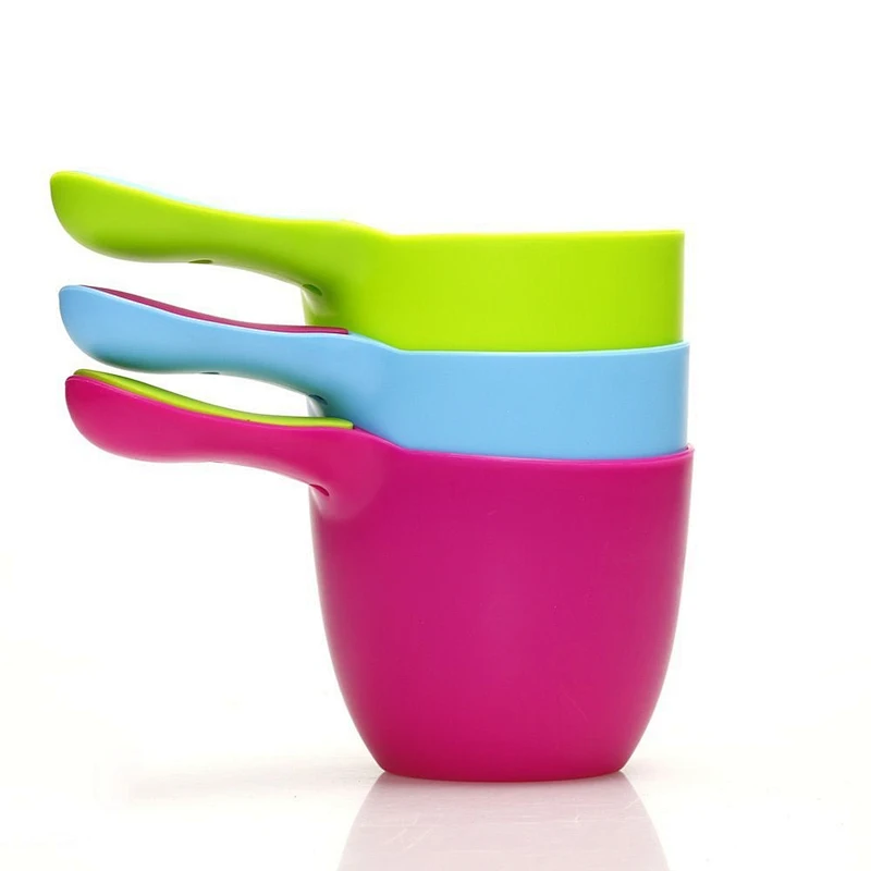 Baby Bath Water Scoop Plastic Cup Bailer for Kids Shower