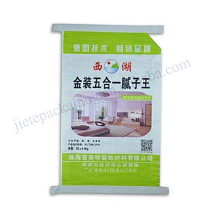 Customized white plastic bopp laminated pp woven cement bags in packaging bag 25kg