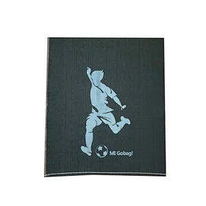 Top sale shopping pouch black pp woven bag with D cut handle