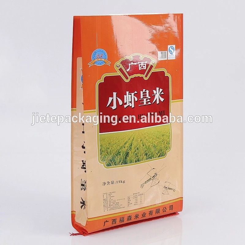 high quality customized printing plastic pp woven bag for rice, feed, fertilizer packaging 25kg 10kg 5kg