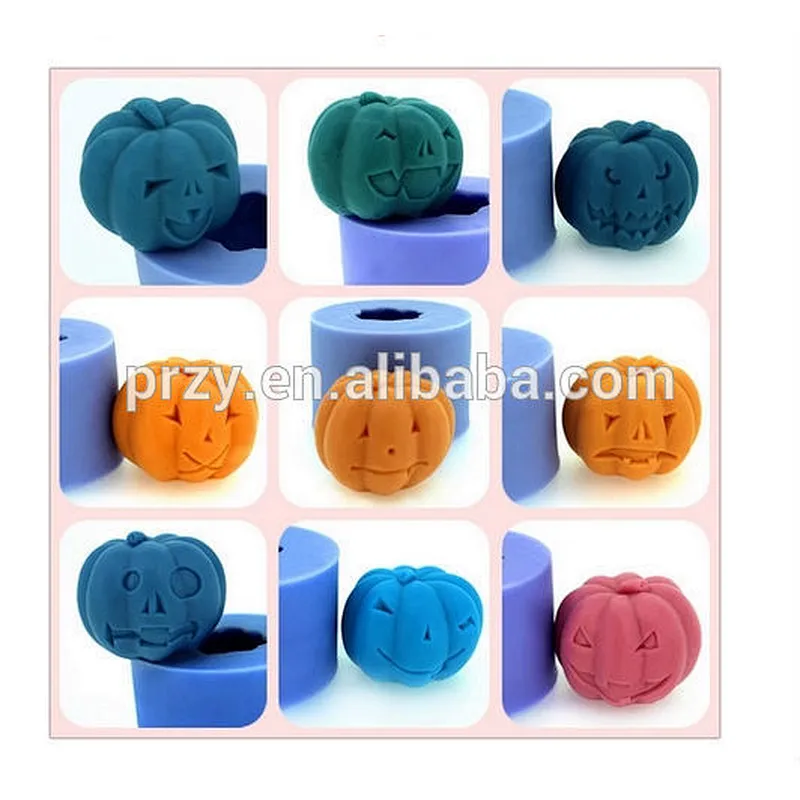 Halloween pumpkins silicone mold/candle handmade soap mold