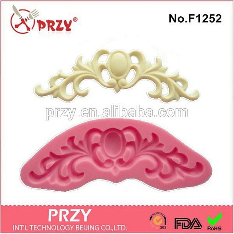 pearl &flower crown shape silicone candy mold,cake fondant mold