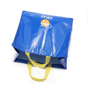 Christmas promotion customized laminated pp woven shopping bag