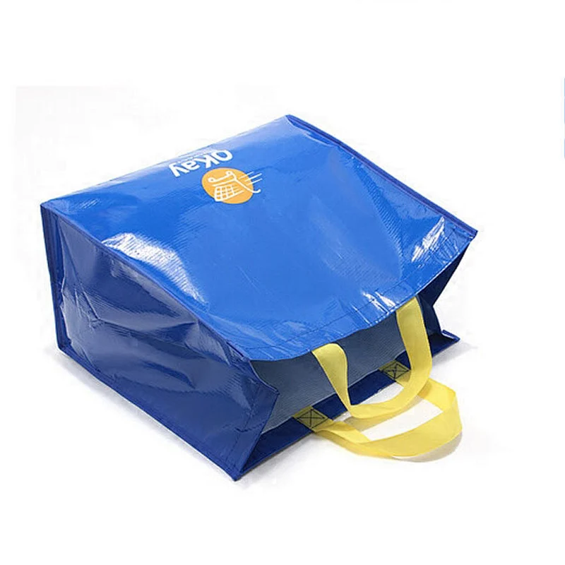Christmas promotion customized laminated pp woven shopping bag