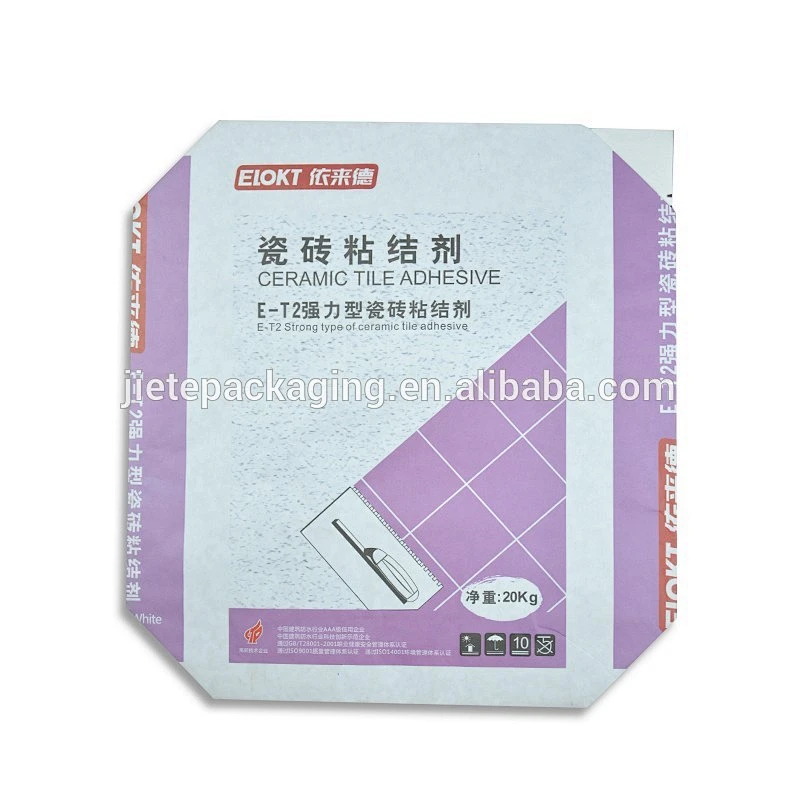 25kg valve open multilayer wall putty, waterproof slurry kraft paper bag