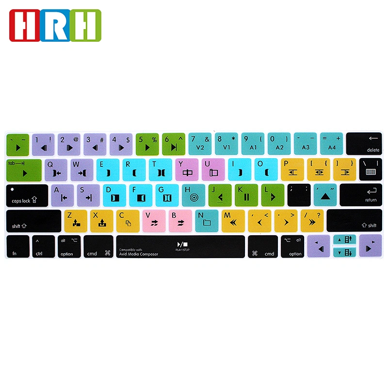 Avid Media Composer Shortcuts Silicone Keyboard Cover for mac book touch bar 13 15 2018 new air keyboard cover