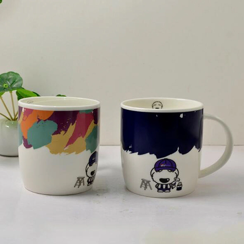 creative design colorful coffee mug  adorable kids coffee mug 330ml travel mug