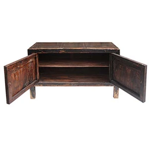 chinese antique shabby chic solid wood painting cabinet