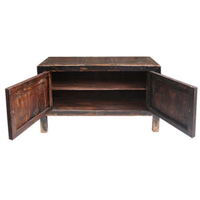 chinese antique shabby chic solid wood painting cabinet