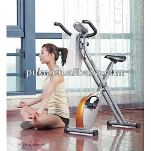 Indoor fitness equipment fashion magnetic folding exercise bike