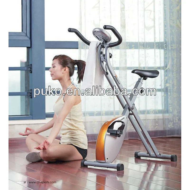 Indoor fitness equipment fashion magnetic folding exercise bike