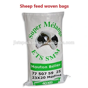 40kg feed bag White woven bag Moisture-proof film bags