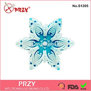 Handmade silicone snowflake soap mold