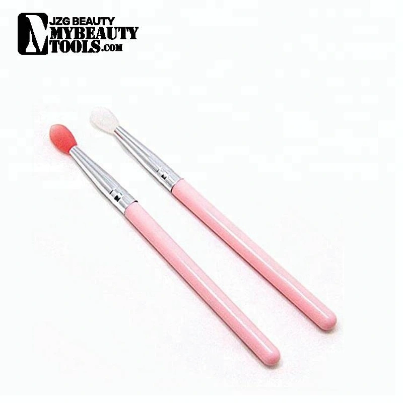 custom logo lip gloss makeup brush silicone