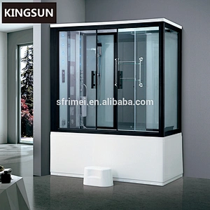 Spa Tube Shower Bath Square Outdoor Stand Alone Steam Shower Room