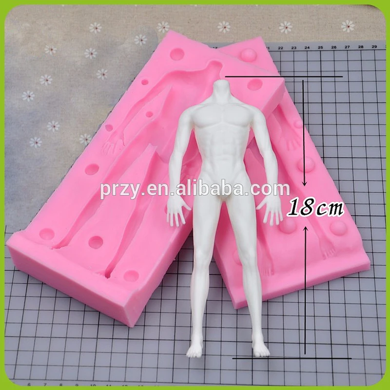 PRZY New design body mold silicone mold male and female full-body mold DIY