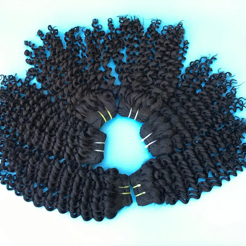 Cheap price top quality No tangle no shedding natural unprocessed mongolian virgin kinky curly hair