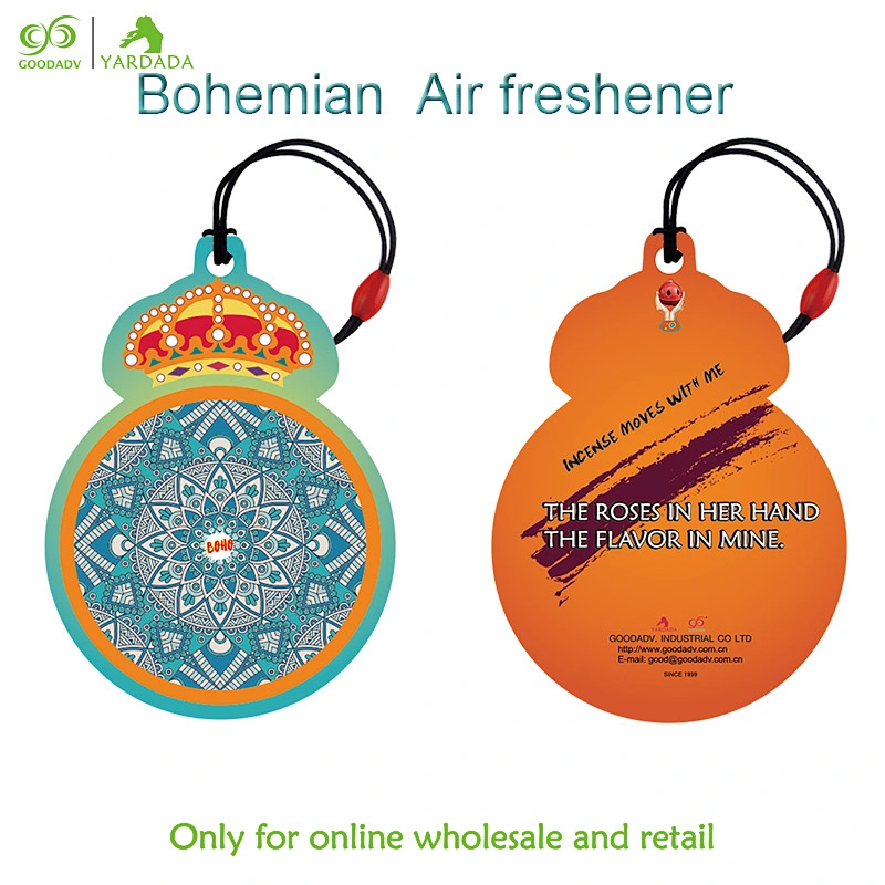 Colorful deodorant paper, vanilla lavender, many flavors, cheap and high-quality car air fresheners in stock.