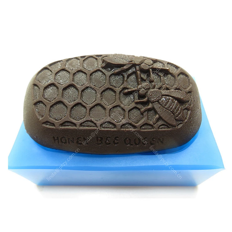 Bee Honeycomb Soap mold Oval honeycomb Handmade soap silicone Molds