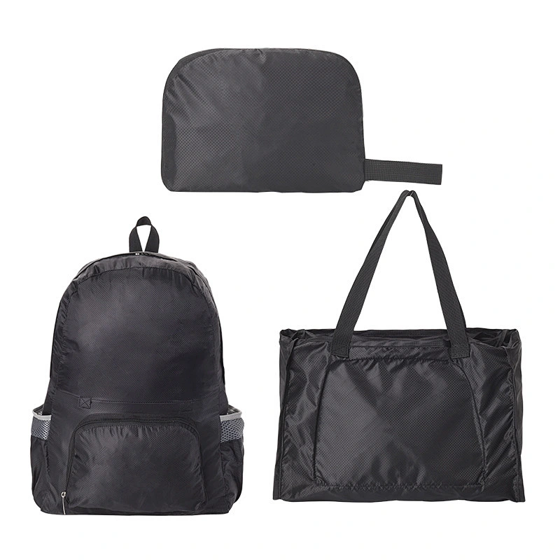 Simple Portable Travel Storage Bag Waterproof Multifunctional Backpack Customized Logo Folding Hand Luggage Bags
