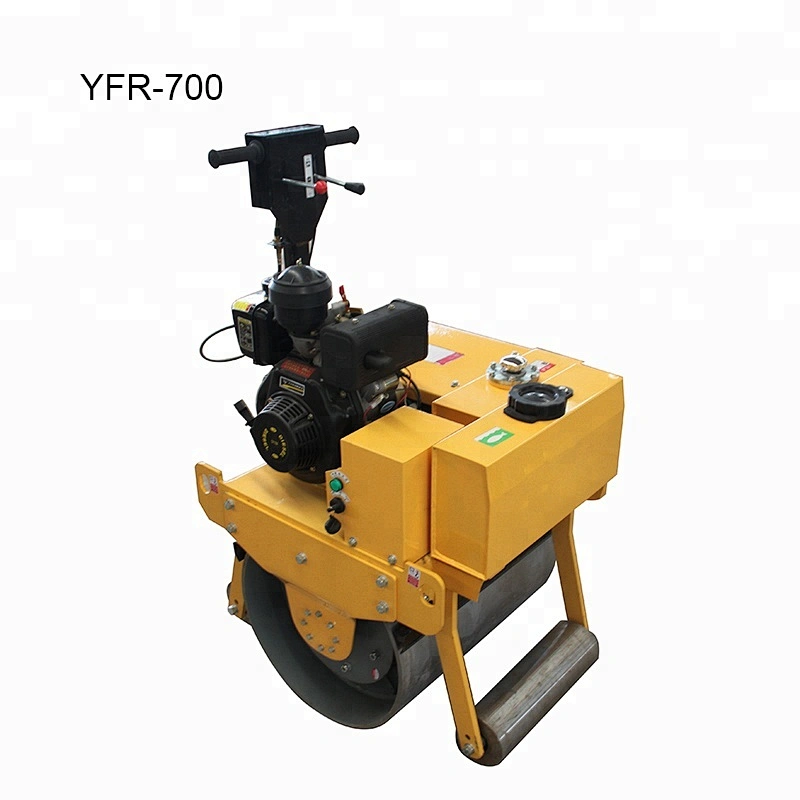 mini walk behind roller road machine mini road roller low price for hot sale