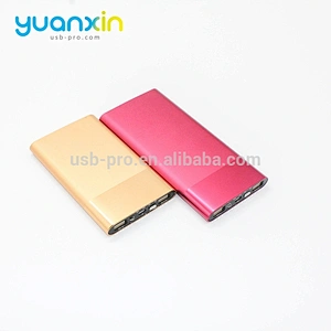 6000mah gold silver gray and red Color Metal Mini Mobile Power Bank