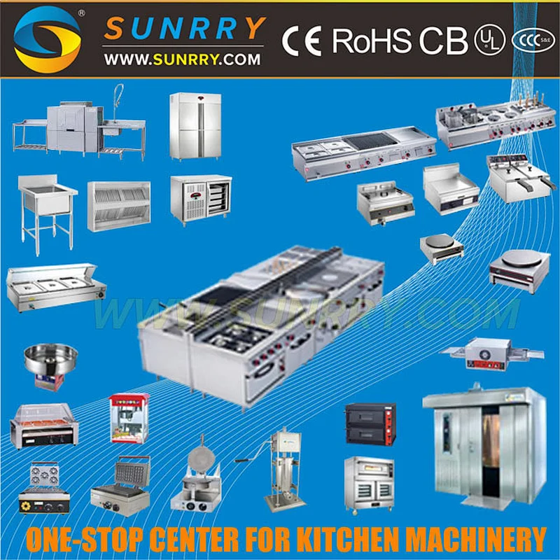 Chinese commercial automatic stainless steel electric and gas kitchen equipment for restaurant and hotel (SY-CKE3)