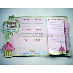 New arrival promotion gift magnetic memo pad with pencil,magnetic fridge note