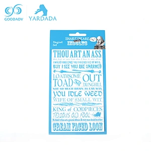 Custom printed paper logo refrigerator magnet,home decoration fridge magnet