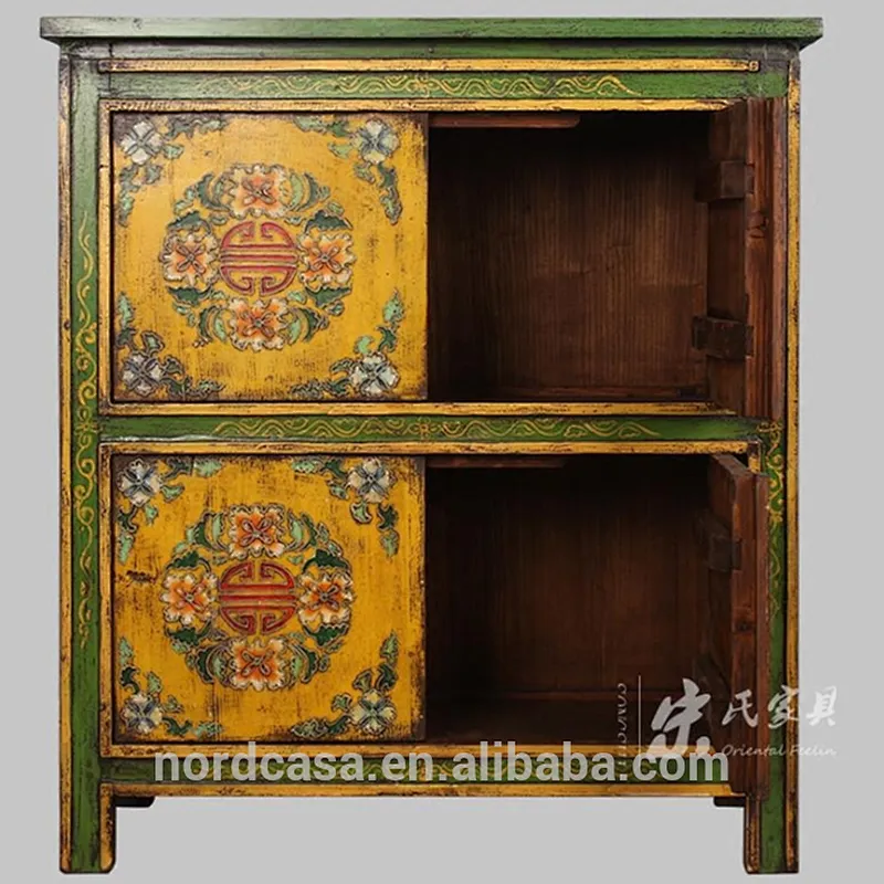 hand painted antique style tibetan furniture