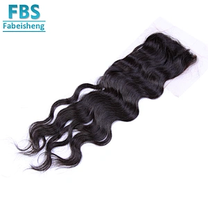 2018 FBS high quality natural black color Brazilian 4*4 lace closure
