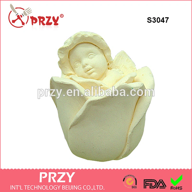 S3047 fashion design 3d silicone soap molds,Rose Baby Angel soap mold