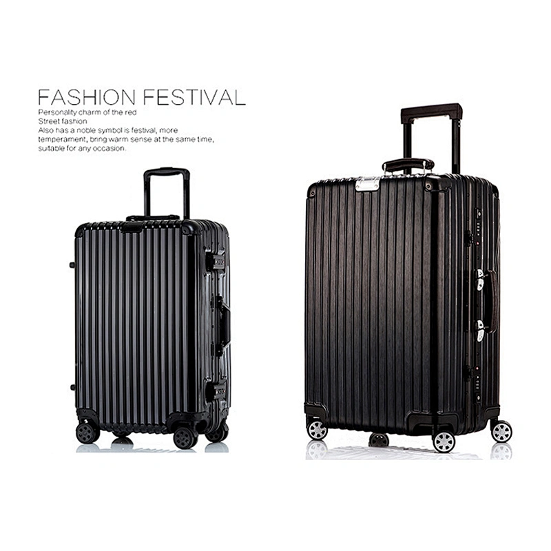 High Quality Customized Colorful Suitcase 20'' Light Weight Traveling Luggage Set 4 Wheels Trolley Plastic Suitcase