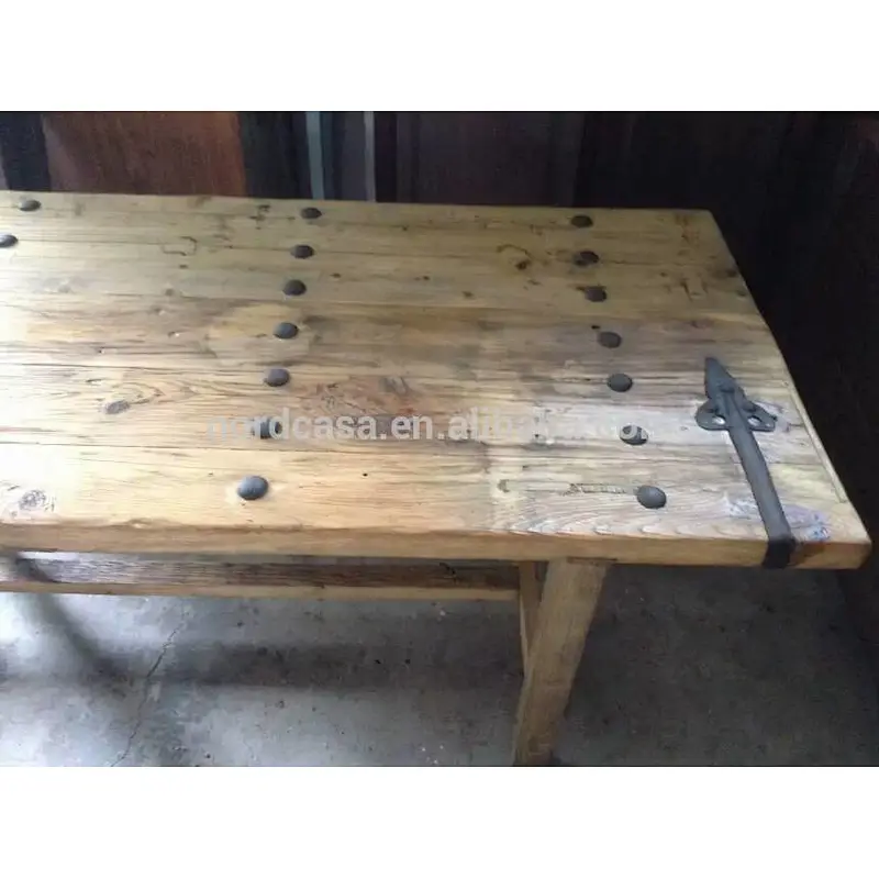 Wholesale Industrial restaurant furniture reclaimed wooden dining table