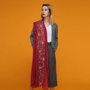 2019 New style hand embroidery scarf design women embroidered scarf