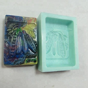 QT0037 Colorful Peas pattern Soap silicone Molds aroma stone mold