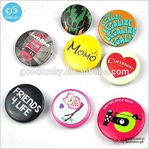 Fashion low price promotion gift colorful 58mm tin button badge