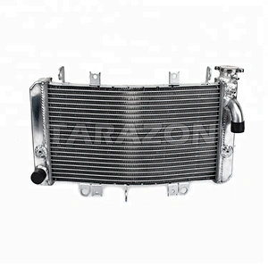 Curved aluminium motorcycle radiator for Suzuki GSX1300 HAYABUSA