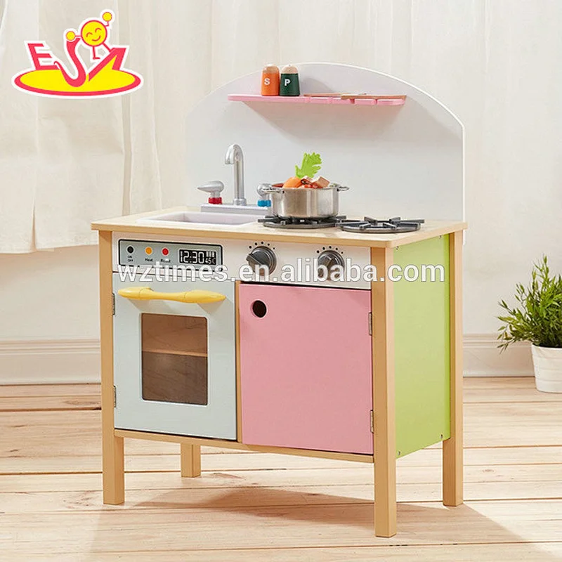 Nuevos juegos de cocina de juegos infantiles de madera en miniatura para la venta W10C330