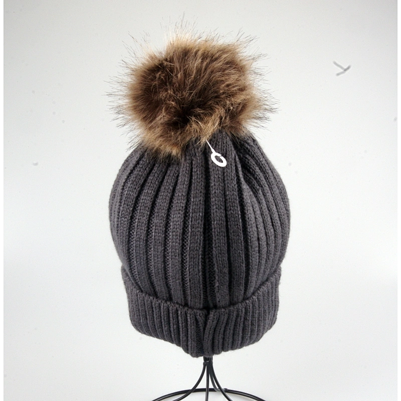 New Product Super Quality Rose Woman Emboribery Slouch Beanie Hat Knitted Beanie Hat