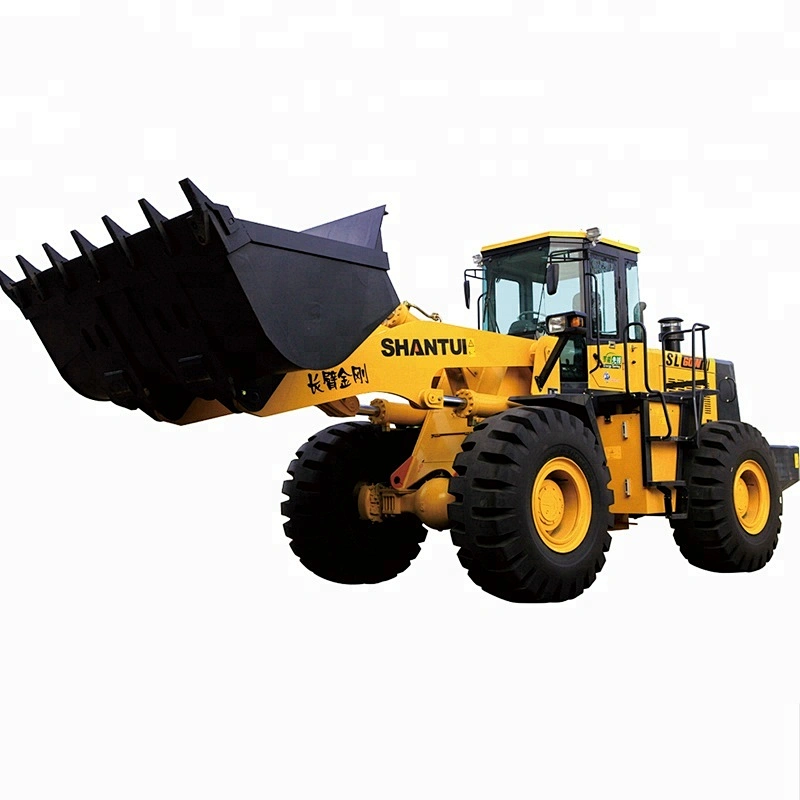 Shantui 6 Ton Articulated Loader Rock Bucket Four Wheel Loader SL60WN SL60WN-6